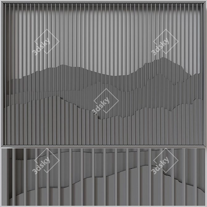  3D Wall Panel Render Export 3D model image 3