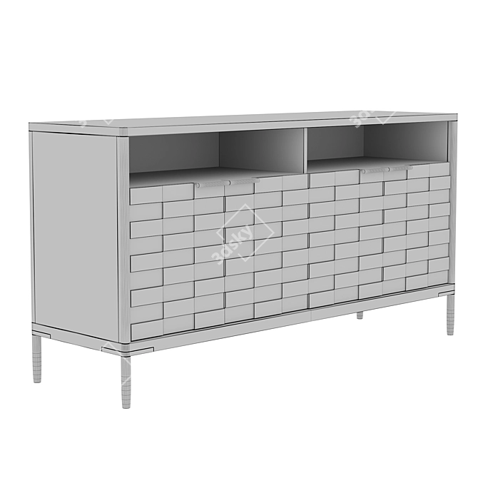 Textures Media Console by Dantone Home 3D model image 4