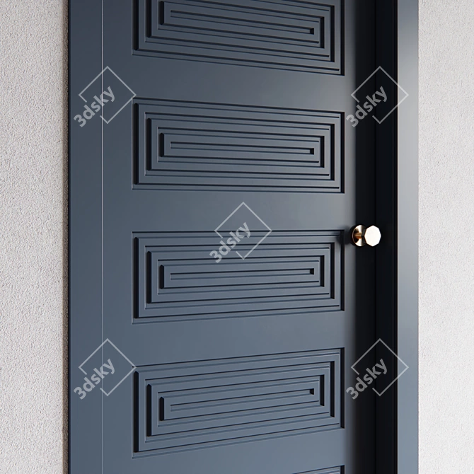 Modern Doors Pack with Textures 3D model image 4