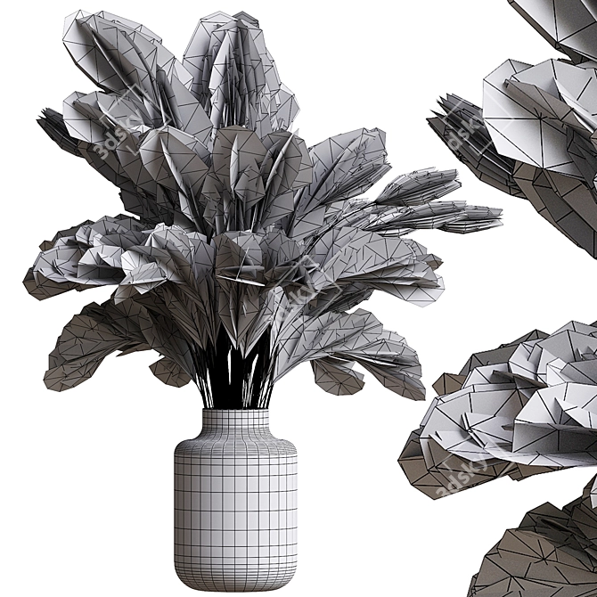 Birch Bouquet 3dsmax 2016 3D model image 4