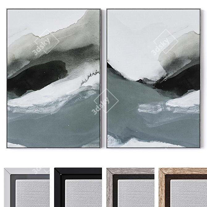 Multi-Frame Wall Art Set 3D model image 1