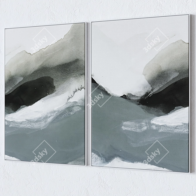 Multi-Frame Wall Art Set 3D model image 2