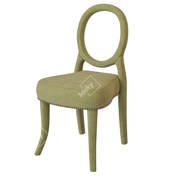 Elegance Stacked Oval Back Chair 3D model image 1