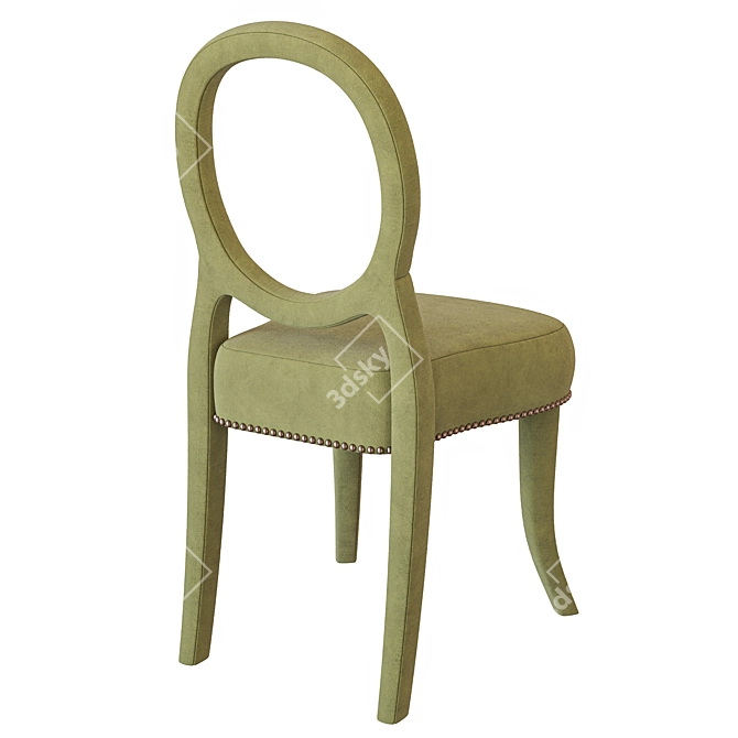 Elegance Stacked Oval Back Chair 3D model image 2