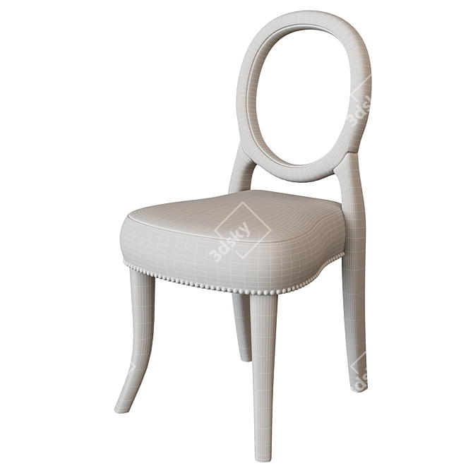 Elegance Stacked Oval Back Chair 3D model image 5