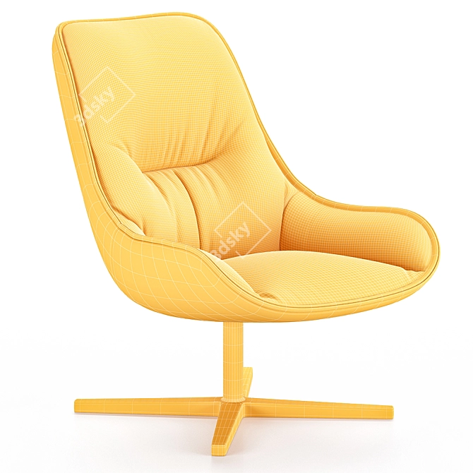 Modern 3D Soft Seating Model 3D model image 2