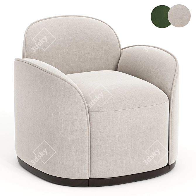 Contemporary Unio Armchair 2014 3D model image 1