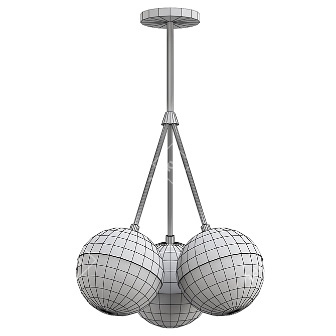 Modern Design Lamp Balls Pendant 3D model image 2