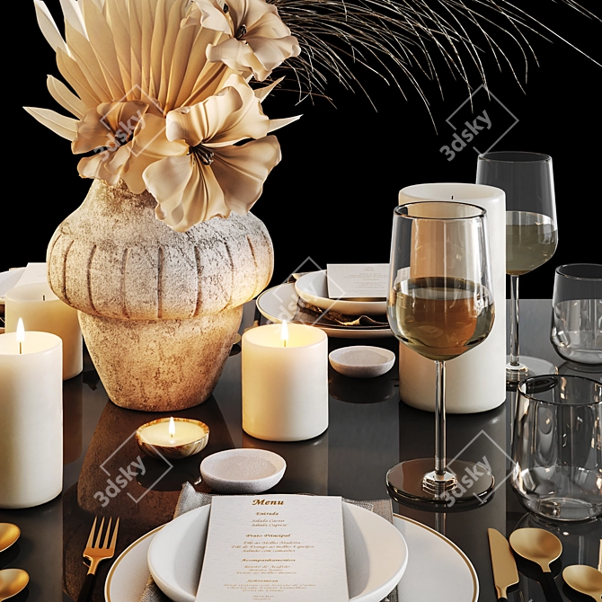 Table Setting Essentials 3D model image 3