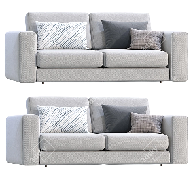 Contemporary NUVOLA Dienne Salotti Sofa 3D model image 1