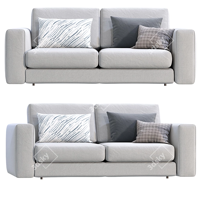 Contemporary NUVOLA Dienne Salotti Sofa 3D model image 2