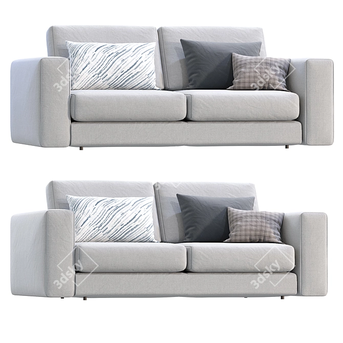 Contemporary NUVOLA Dienne Salotti Sofa 3D model image 3