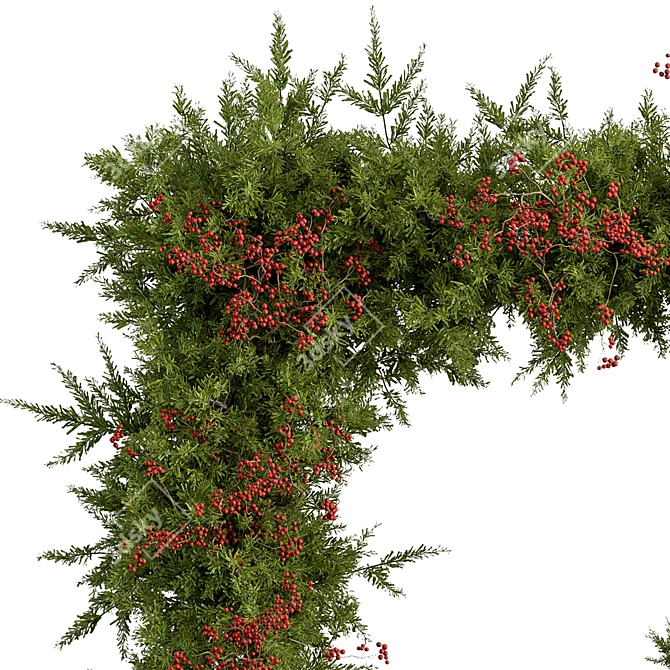  Festive Porch Christmas Decor Set 3D model image 3