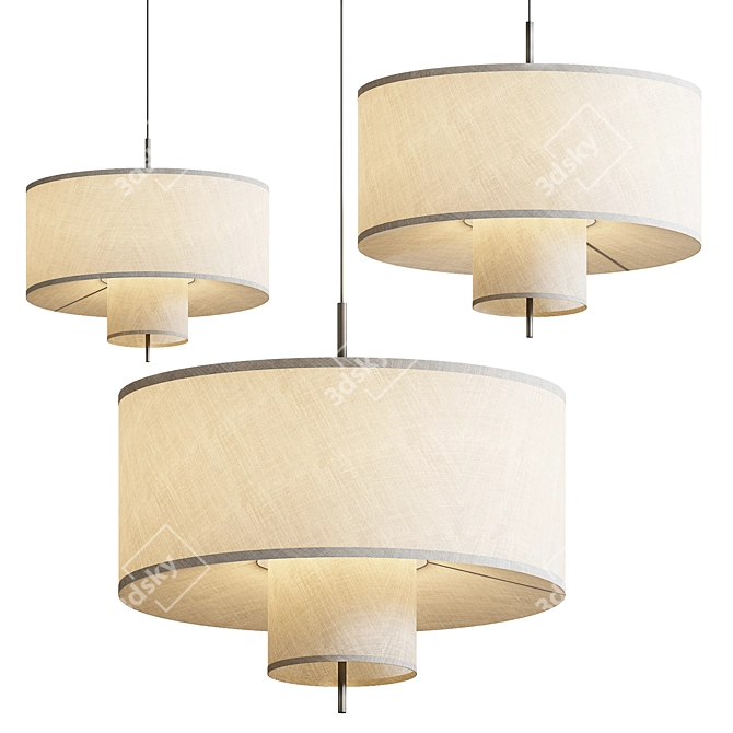 Modern Elegance Pendant Lighting 3D model image 1