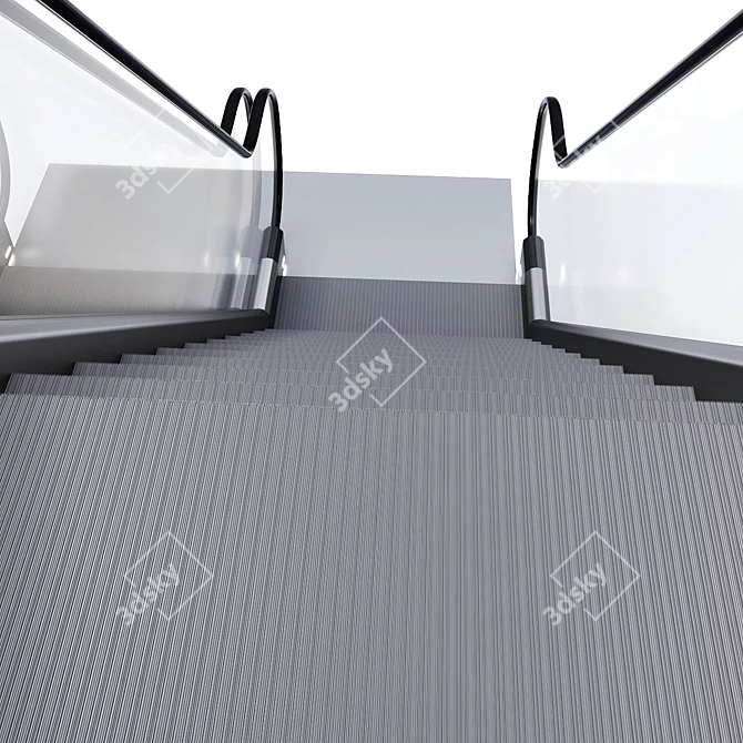 Escalator Passenger Conveyor Unit 3D model image 3