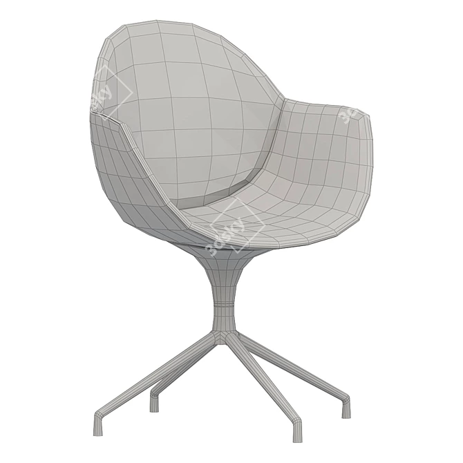 Modern Ergonomic Office Chair 3D model image 2