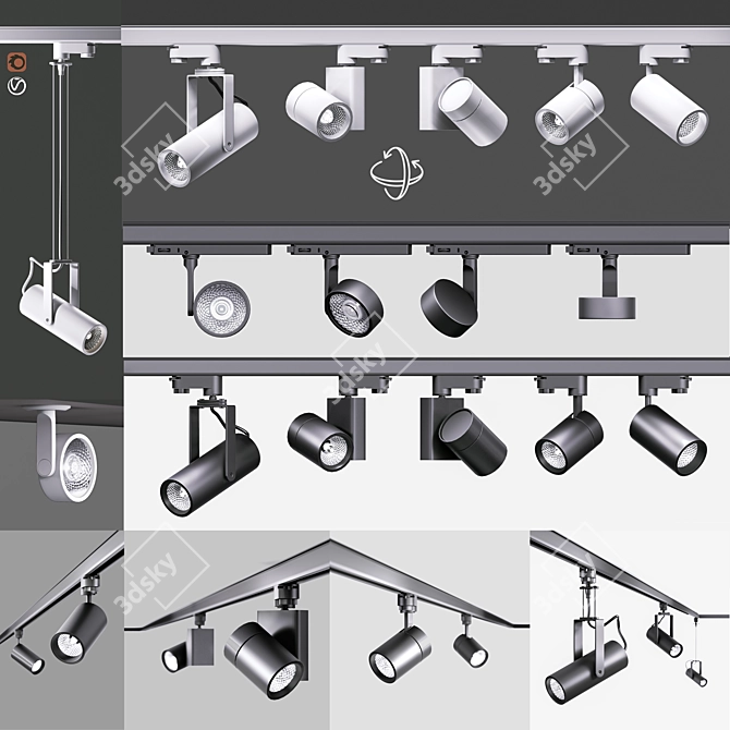 Ceiling Lighting Set: FALDI, KODA 3D model image 1