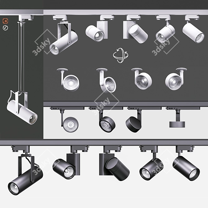 Ceiling Lighting Set: FALDI, KODA 3D model image 10