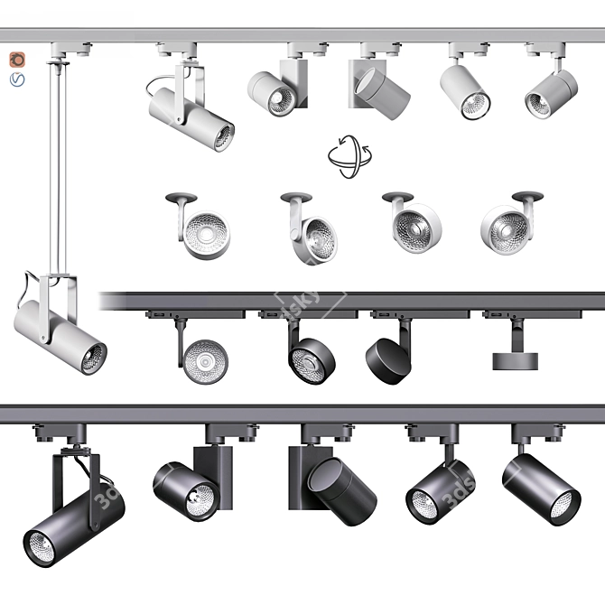 Ceiling Lighting Set: FALDI, KODA 3D model image 11