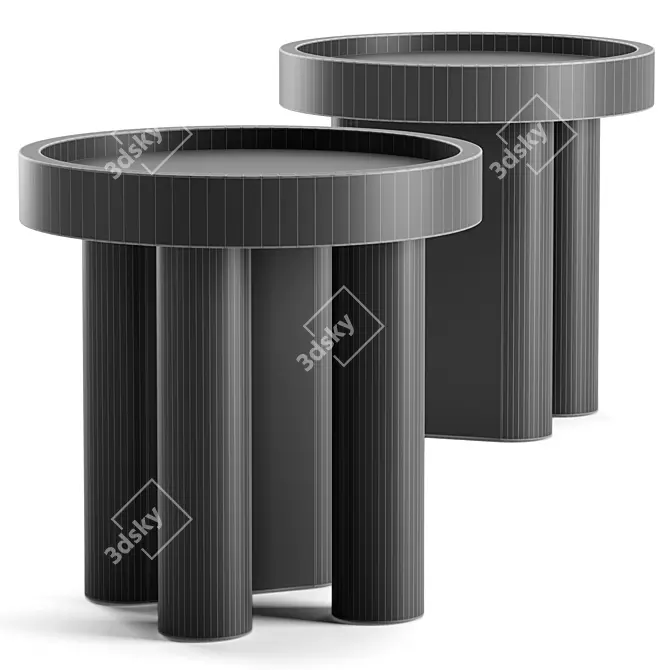 Stylish McNamara Side Table Signify 3D model image 2