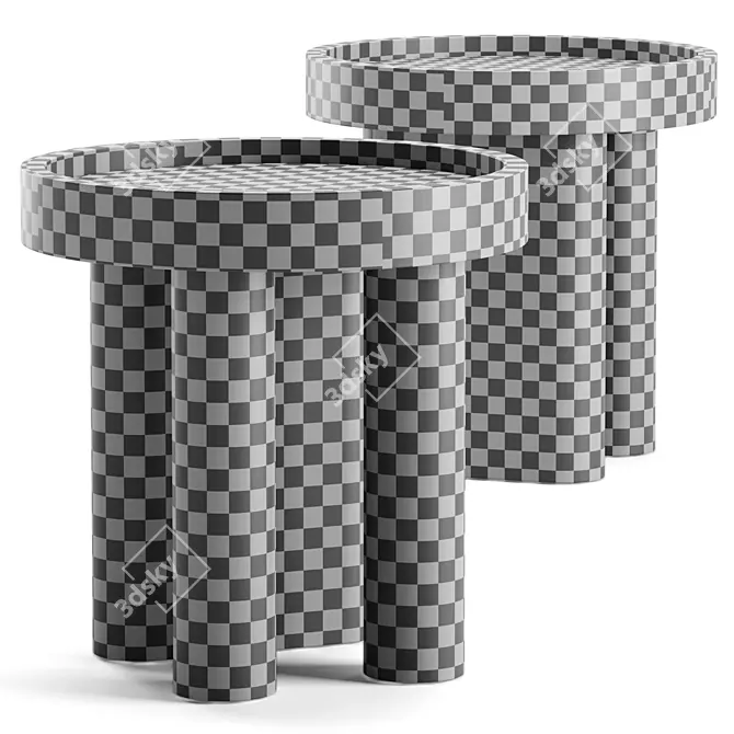 Stylish McNamara Side Table Signify 3D model image 3