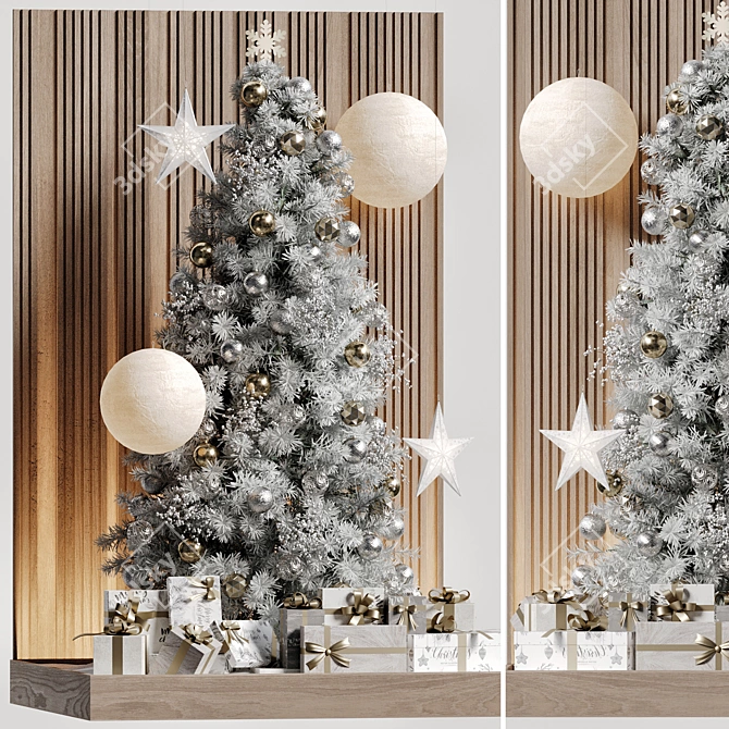 High-Quality Christmas Decor 3DS Max & OBJ 3D model image 3