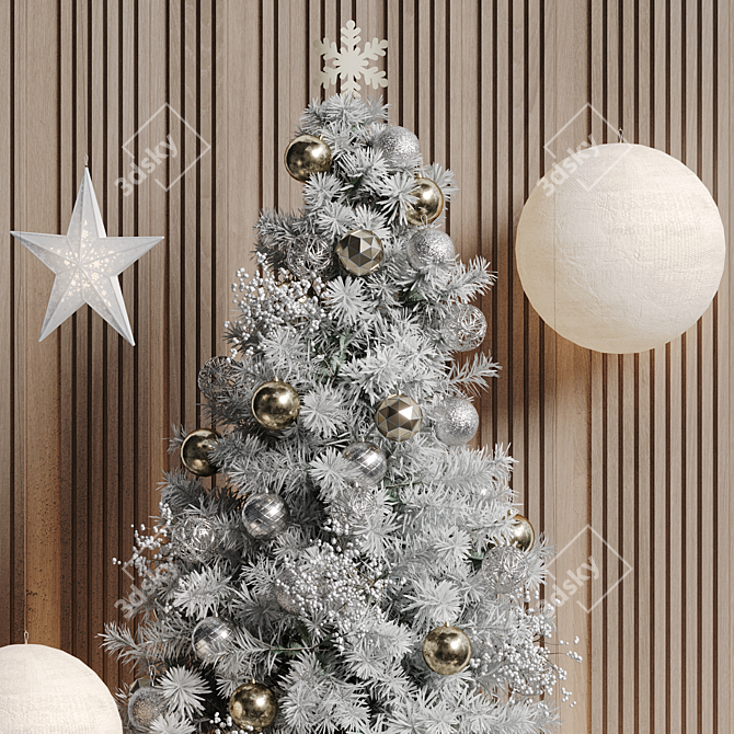 High-Quality Christmas Decor 3DS Max & OBJ 3D model image 5