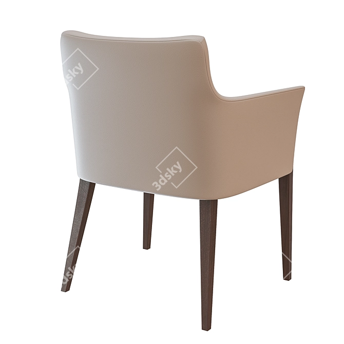 Elegant Cometa Armchair - Bourne 3D model image 2