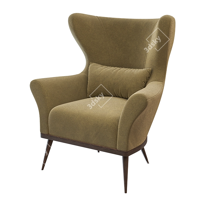  Verellen Paola Wing Chair 3D model image 1