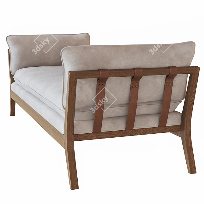 Sofia Chaise: Premium Relaxation Piece 3D model image 2