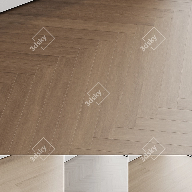 Oak Parquet Board 20 3D model image 1