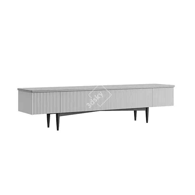 AnimaTech Modern TV Stand 3D model image 2