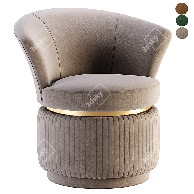 Elegant Chairs PLATINO For Export 3D model image 1