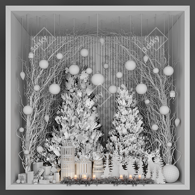 Holiday Display Collection 3D Model 3D model image 4