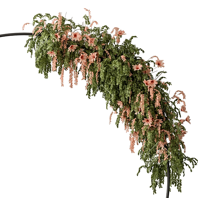 Outdoor Pergola Plants Ensemble 3D model image 2