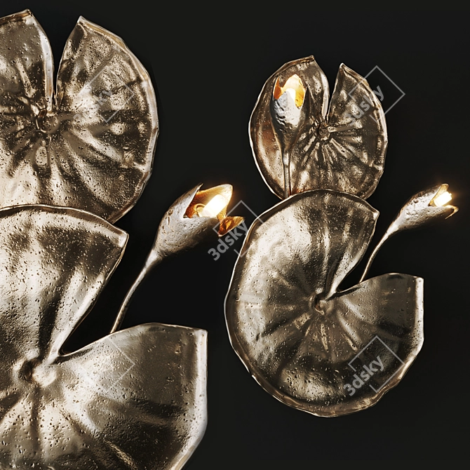 Branch Inspired Wall Sconce 3D model image 2