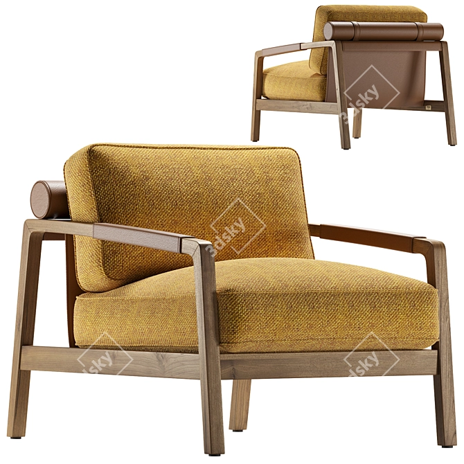 Fendi Kathy Armchair 3D Model 3D model image 1