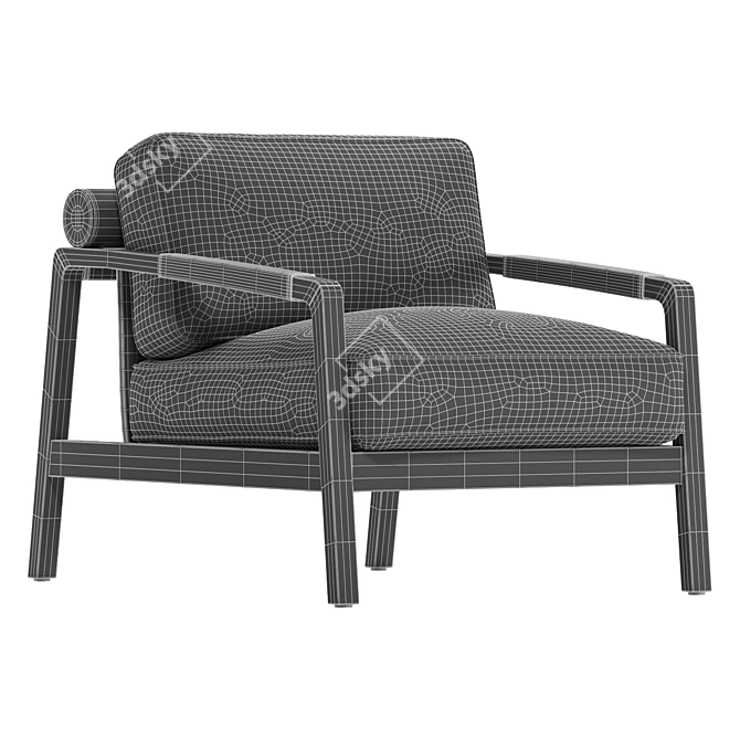 Fendi Kathy Armchair 3D Model 3D model image 4