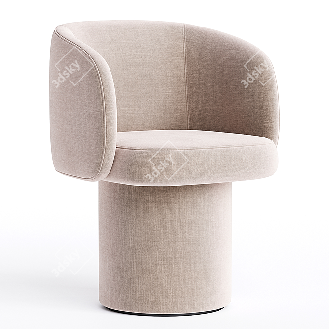 Elegant Ditre Italia BILLIE Chair 3D model image 1