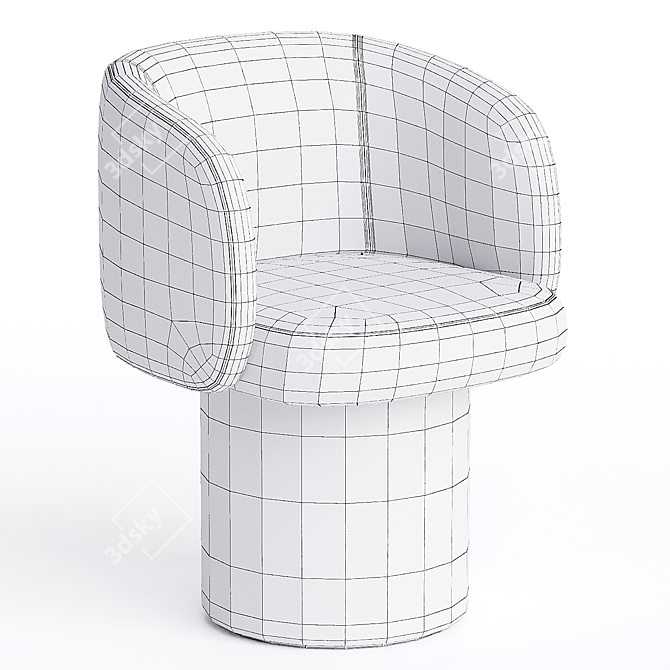 Elegant Ditre Italia BILLIE Chair 3D model image 3