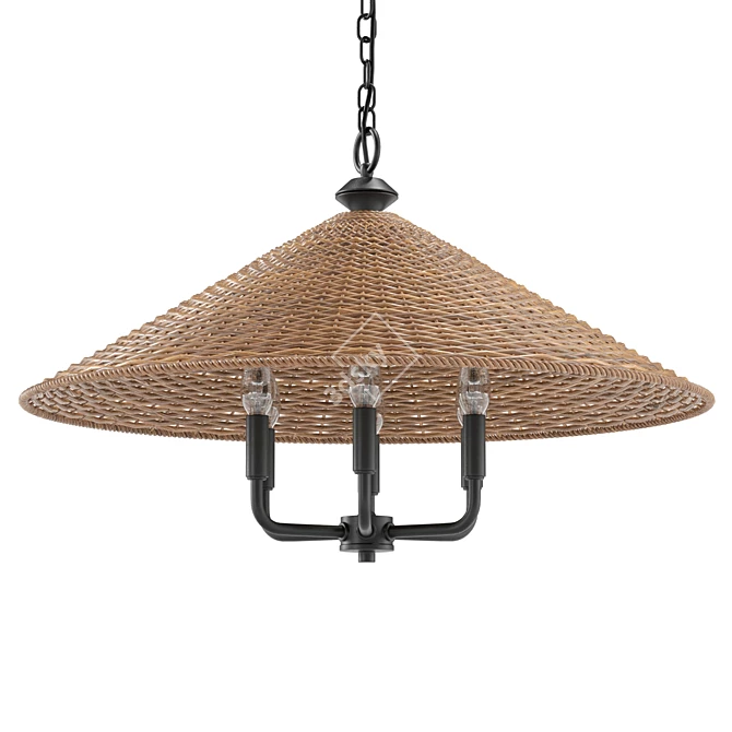 Modern Dimmable Pendant Light - 30 Inch 3D model image 1