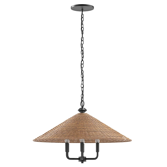 Modern Dimmable Pendant Light - 30 Inch 3D model image 2