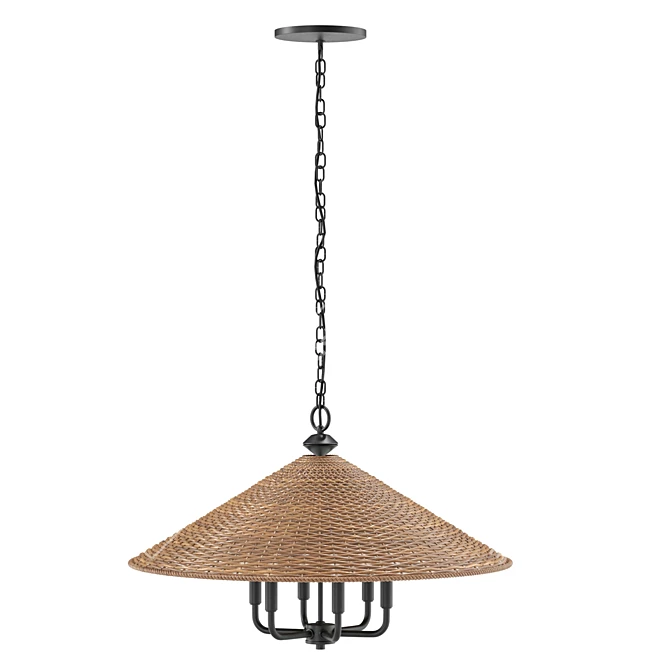 Modern Dimmable Pendant Light - 30 Inch 3D model image 4