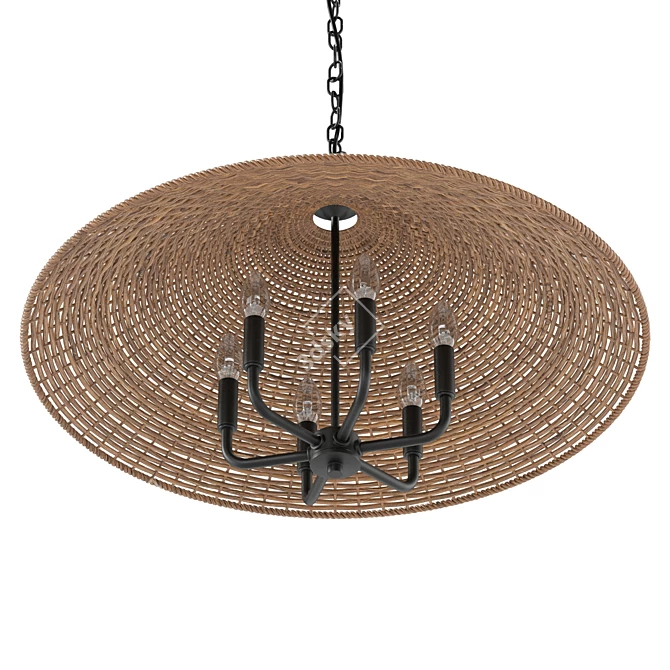 Modern Dimmable Pendant Light - 30 Inch 3D model image 5