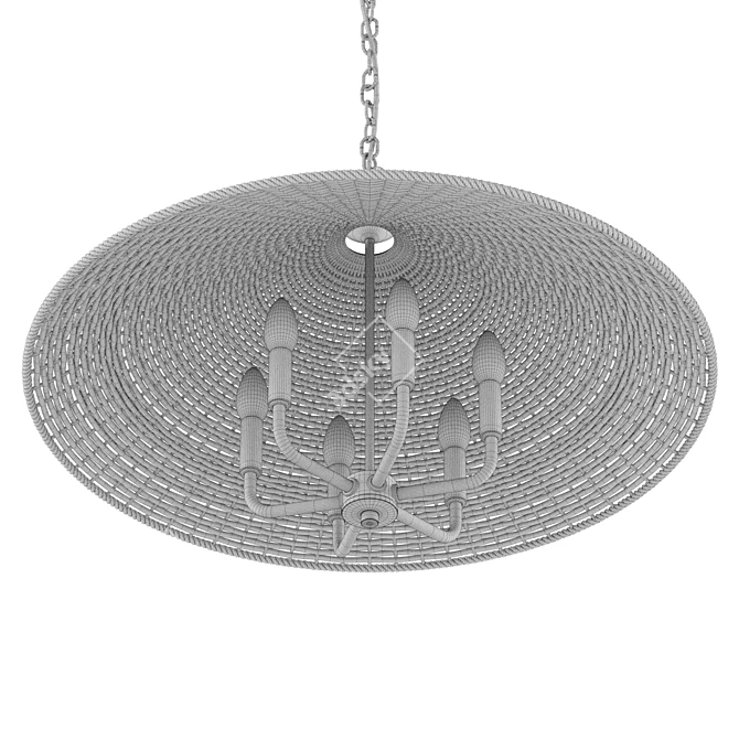 Modern Dimmable Pendant Light - 30 Inch 3D model image 6