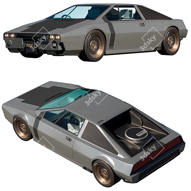 Lotus Esprit S3 1981 3D Model 3D model image 7