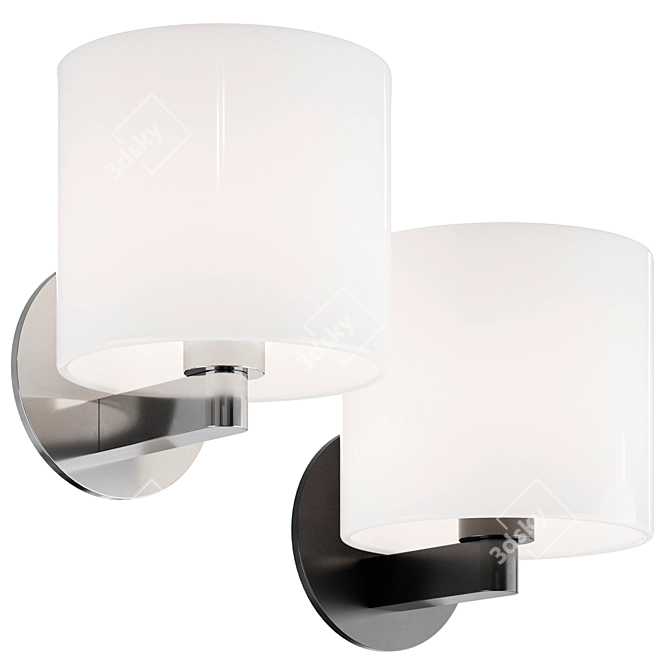 Modern Mini Wall Lamp 3D model image 1