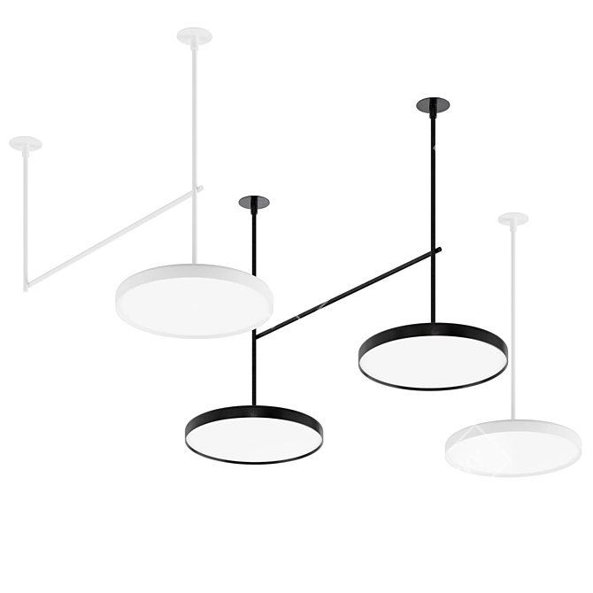 Episode 2 Tubular Pendant Light 3D model image 3