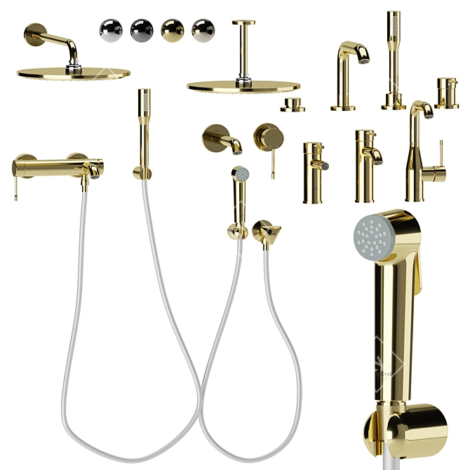 Grohe Essence Bathroom Set 3D model image 1