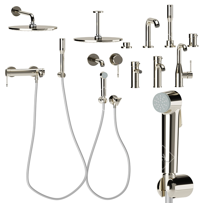 Grohe Essence Bathroom Set 3D model image 4